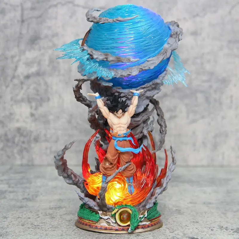 Dragon Ball Новые аниме Goku Фигурки Аниме Sou Super Saiyan Модель Genki Bomb Gk Коллекция Игрушки