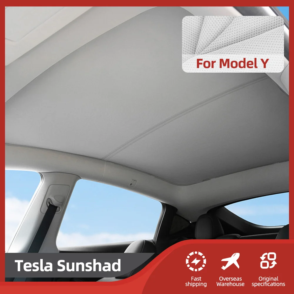 Used for the installation of the front sun visor of Tesla Y sunroof and the rear folding disassembly sun visor heat insulation