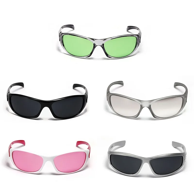 

Frame Sunglasses for Men Women Outdoor Driving Fashion Y2K Retro Punk Cycling Sports Gothic Resin Colorful Eyewear