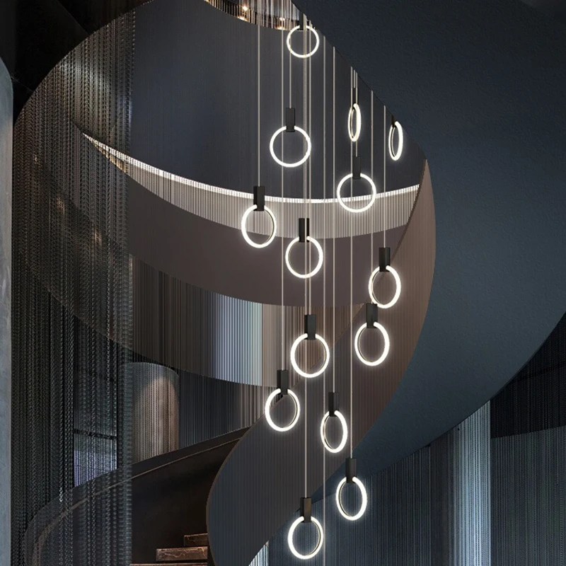

Светодиодная художественная подвесная люстра, лампа для украшения гостиной в скандинавском стиле, домашний потолочный светильник для столовой, Индустриальный