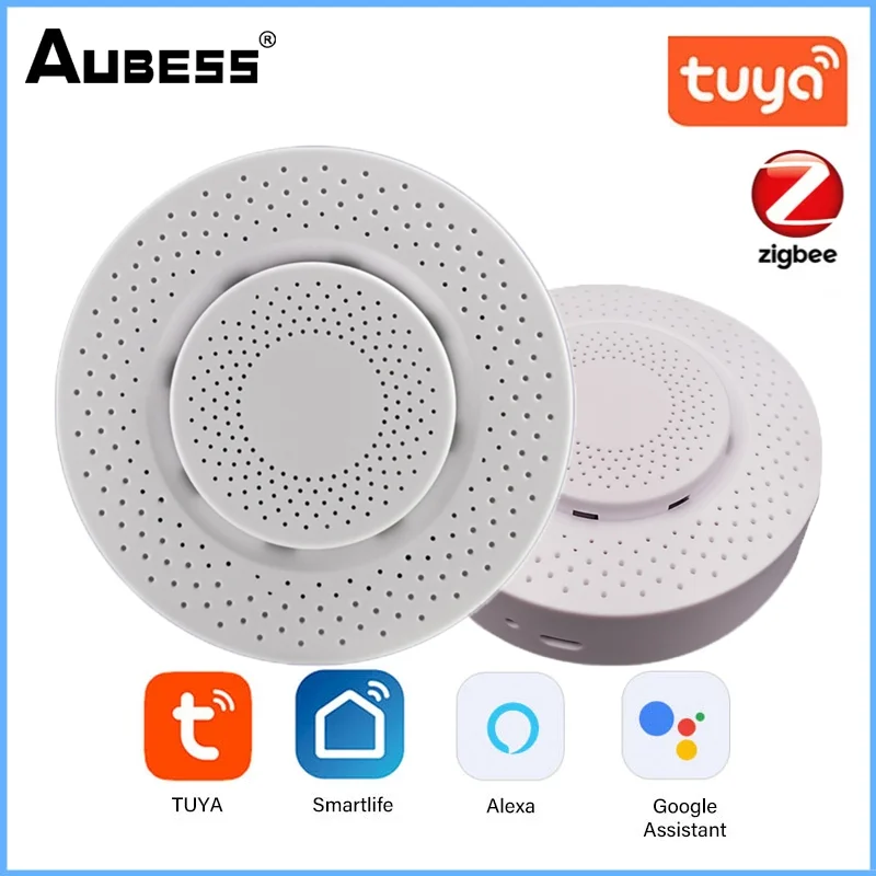 

Aubess Tuya Zigbee Smart Air Box Air Quality Monitor Formaldehyde CO2 VOC Gas Detector Sensor Alarm Temperature Humidity Sensor