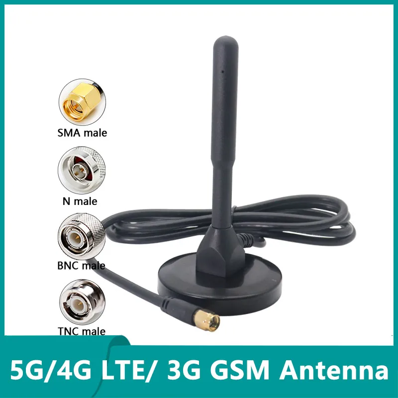 

Wide Range 5G 4G LTE 3G GSM Omni Full Band Aerial 12dbi WiFi External 600~6000Mhz Antenna Router With BNC TNC SMA N Male