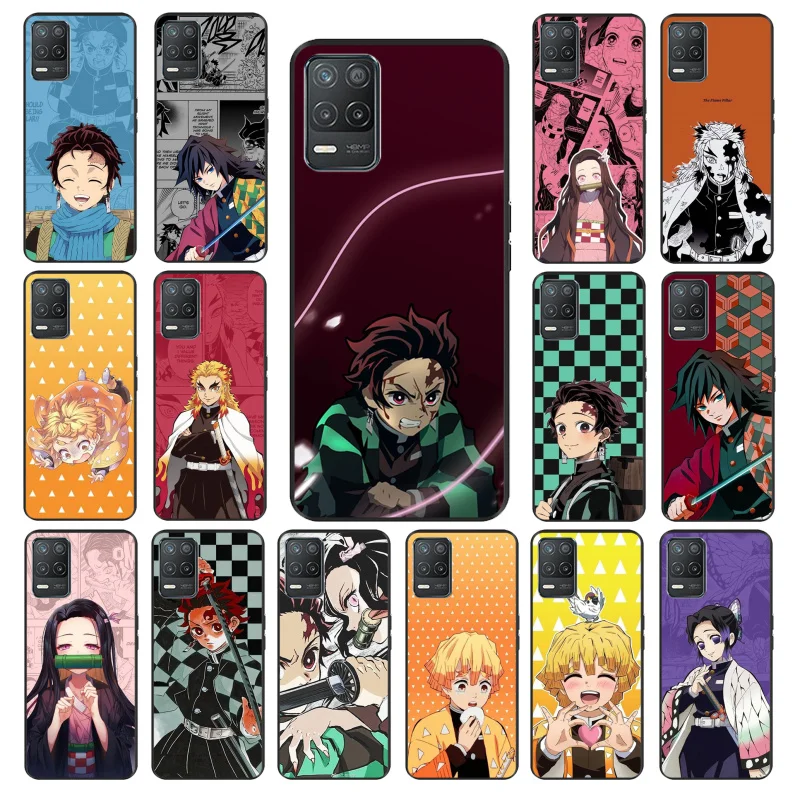 

Demon Slayer Kimetsu Kamado Case for OPPO Realme GT 2 Pro X2 Pro XT C25S 8 7 6 Pro 6i GT Master C3 C21 C21Y C11 X3 SuperZoom