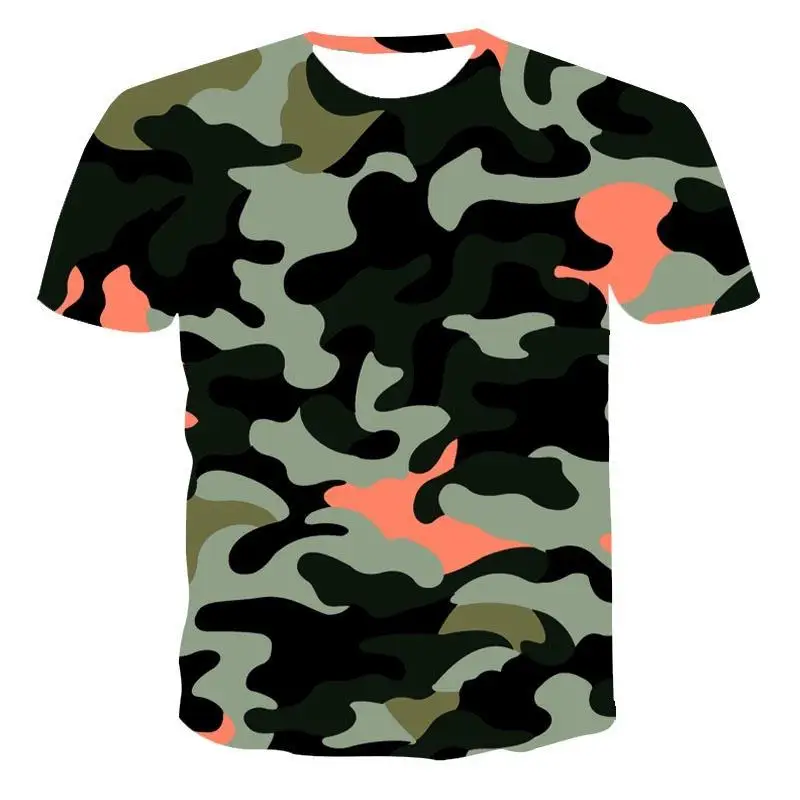 

New Outdoor Quick -Drying T-Shirt Male Tactical Camouflage Shor-Sleeved Round Neck Sports Military T-Shirt Camouflage 3d T-Shirt