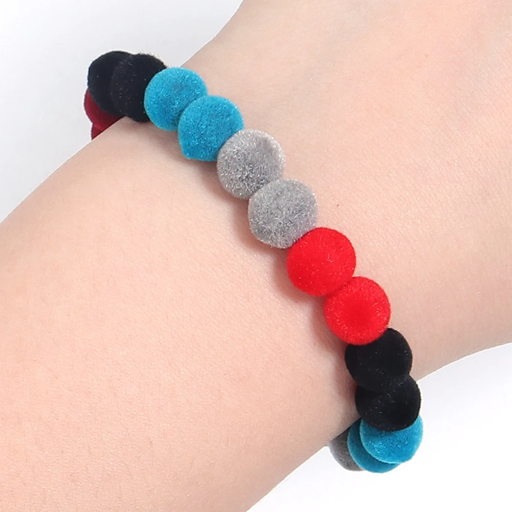 100 шт. 8 мм бархатные тканевые бусины из смолы цветные свободные круглые