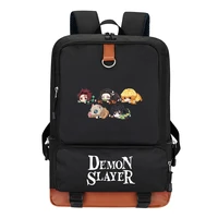 demon slayer kamado nezuko backpack cute tanjirou school bag for boys girls cosplay bookbag unisex rucksack