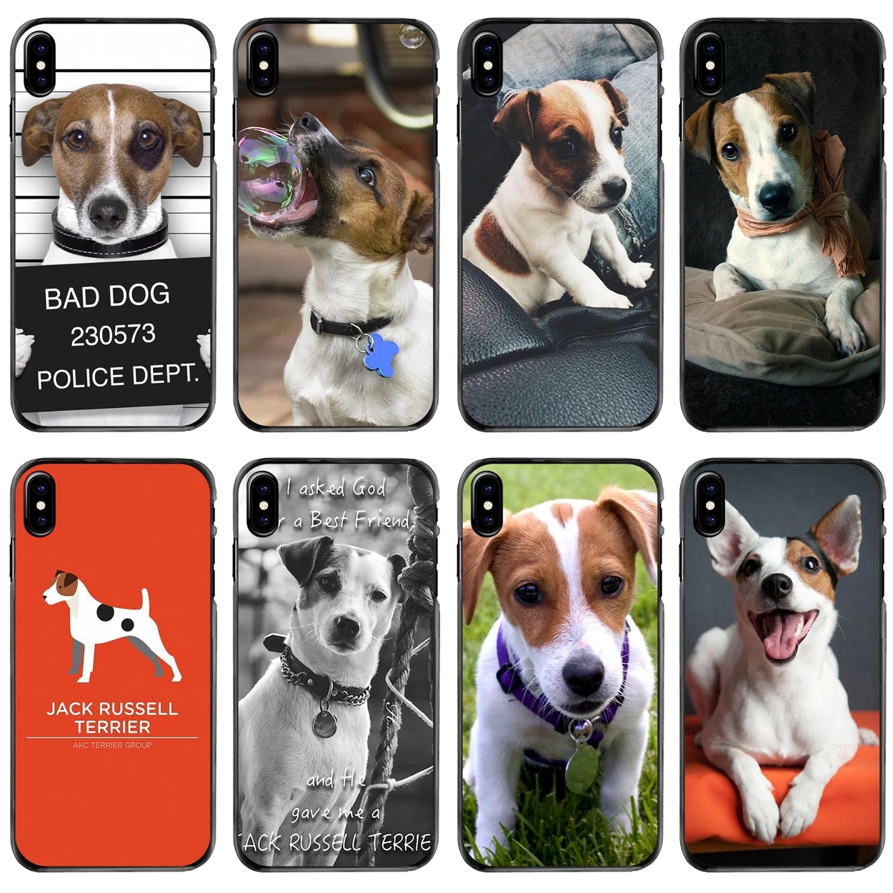 

My jack russell Terrier dog puppy For Apple iPhone 11 12 13 14 Pro MAX Mini 5 5S SE 6 6S 7 8 Plus 10 X XR XS Hard Phone Bag Case