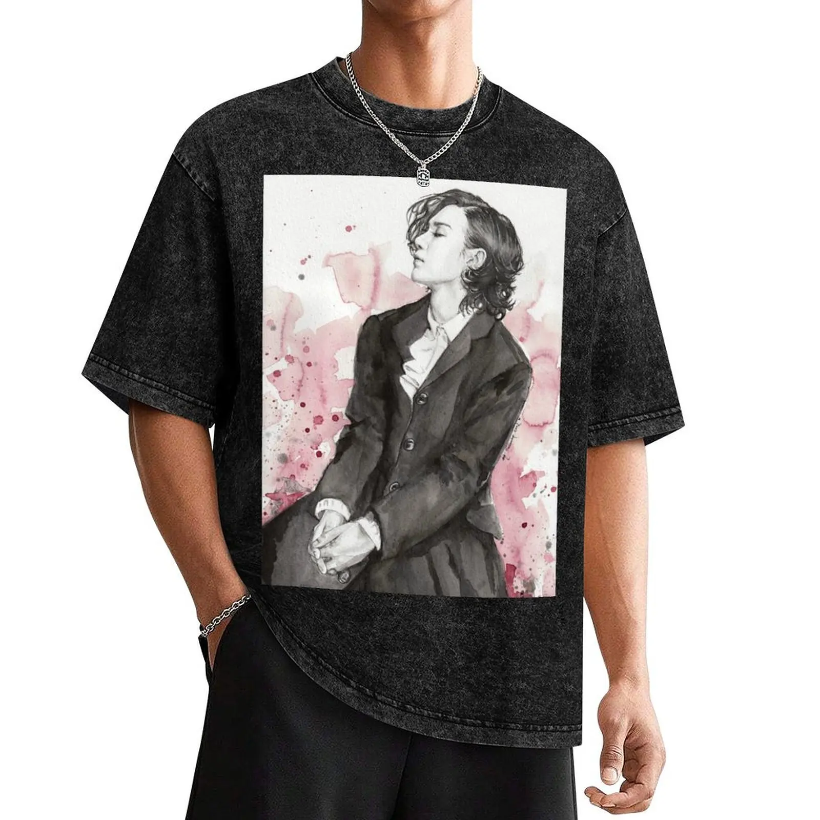 Футболка True Beauty Min Yunki блузка топы футболка с рисунком винтажная мужская одежда