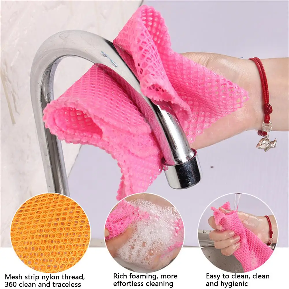 

2/4/5PCS Durable Microfiber Cleaning Cloth Unique Mesh Design Made Of High-quality Deep Nylon Fibers. Car Cleaning Cloth