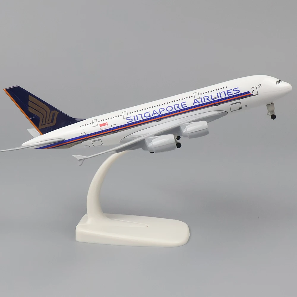 

Metal Aircraft Airliner Model 20cm 1:400 Singapore Airlines A380 Metal Replica Alloy Material Aviation Simulation Toys Boy Gift