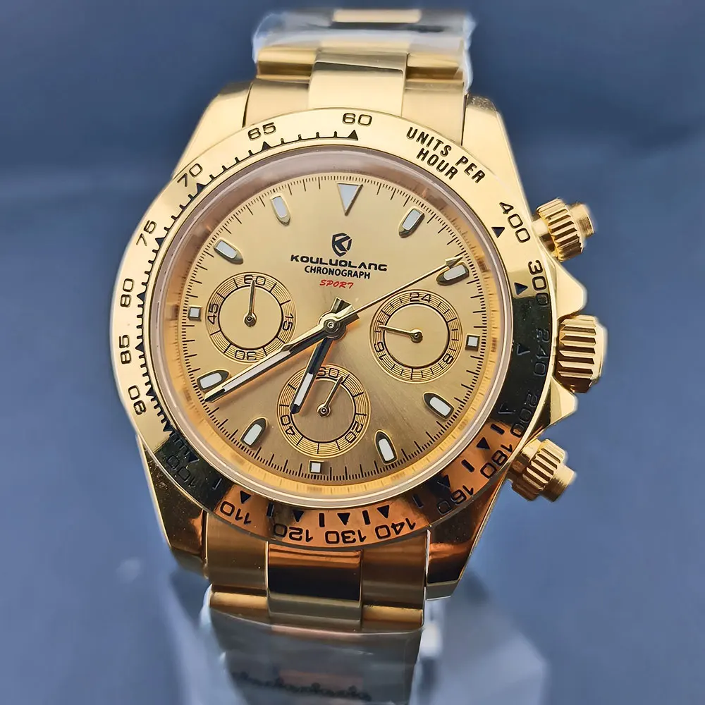 

Часы VK63 с часовым механизмом, мужские водонепроницаемые кварцевые часы из нержавеющей стали 316L с сапфировым стеклом и светящимся циферблатом чехол C3, vk63