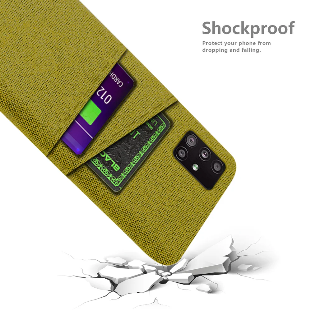 

Case For Samsung A51 5G A71 5G Luxury Febric Antiskid Card Slot Holder Cover Samsung Galaxy a71 a51 Funda Coque A 51 71