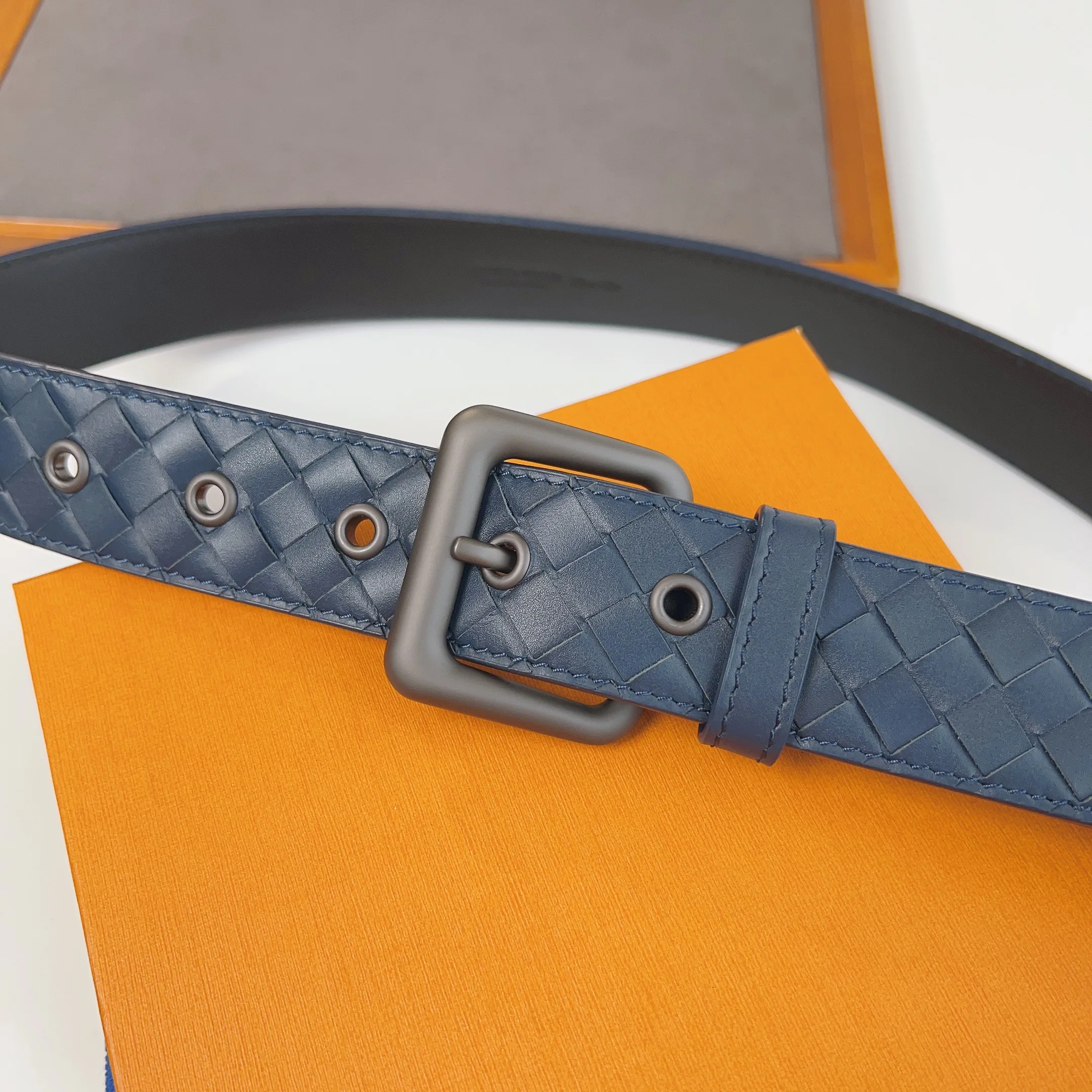 Men'S Braided Belt Style Matte Pin Buckle Fetal Cowhide Classic Trend Versatile Fashion Men'S Casual Belt