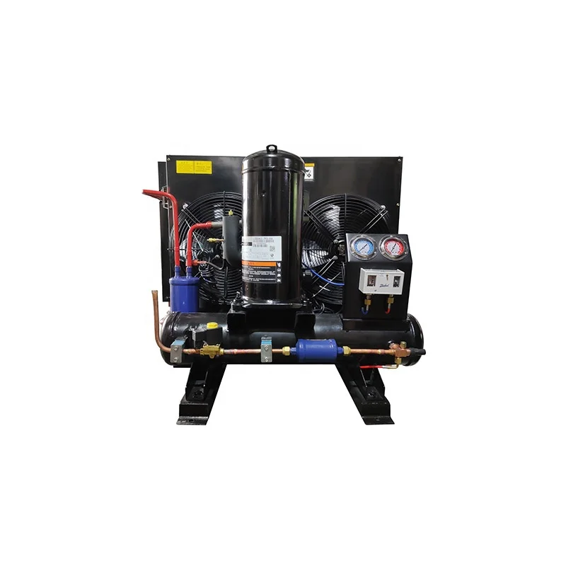 Полугерметичный конденсаторный компрессорный блок с воздушным охлаждением