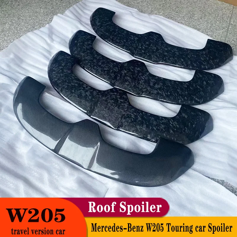 

For Mercede Benz C-Class Hatchback W205 2016-2020 Year Spoiler Carbon Fiber SUV Car Rear Wing Decorate Body Kit Accessories