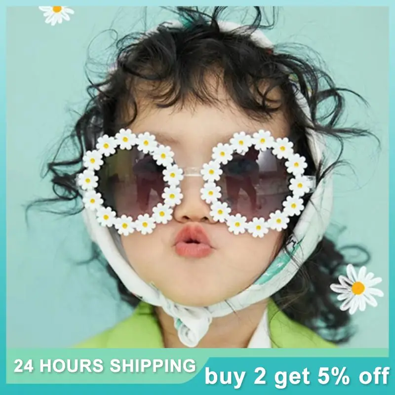 

New 29 Styles Children‘s Sunglasses Flower Cute Designed Style Decorative Glasses Fashion Trend Daisy Children's Sunglasses