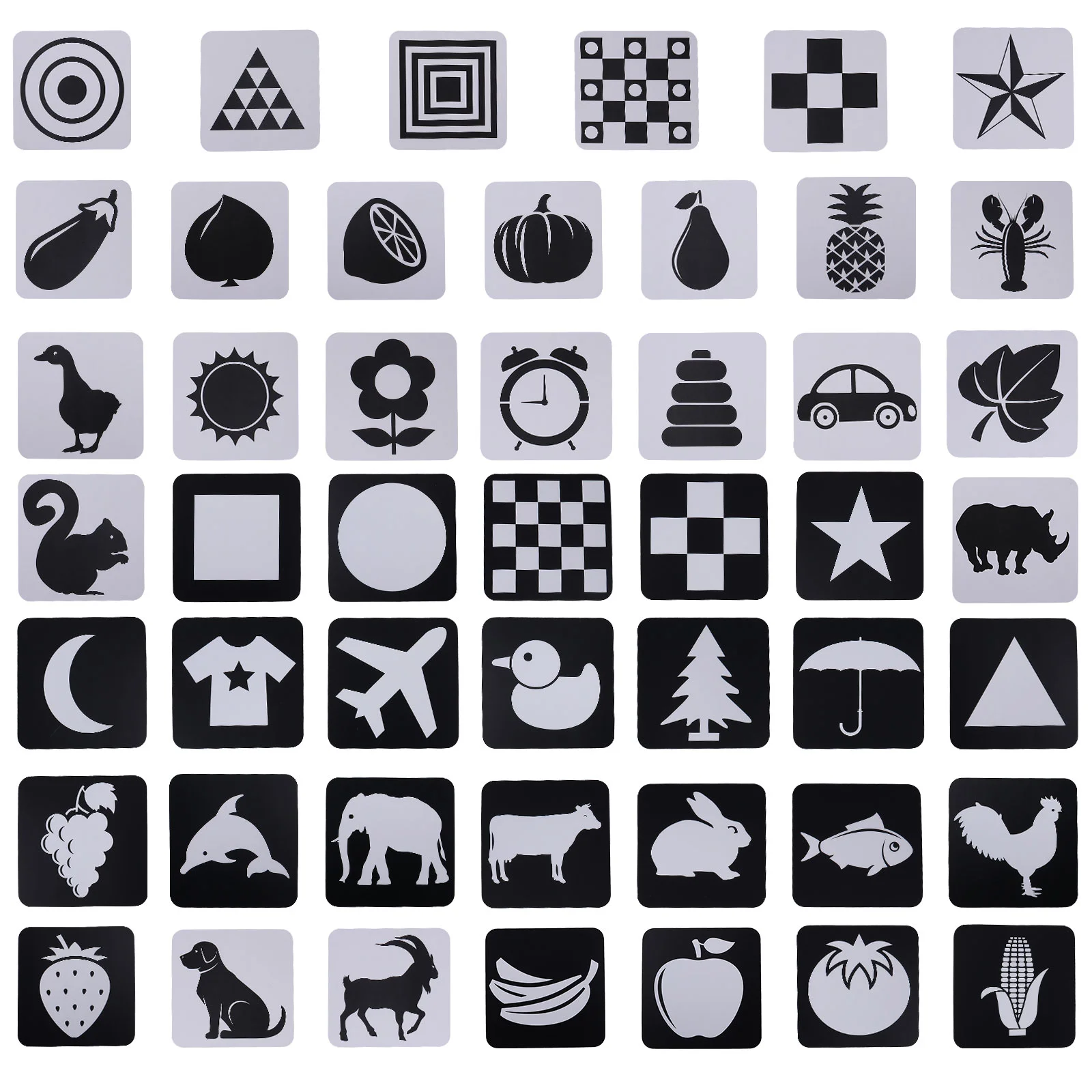 

Educational Flash Cards Toys Infant Visual Toy Baby Toy Toys Children Stimulus Card Identification Card High Contrast Baby Cards