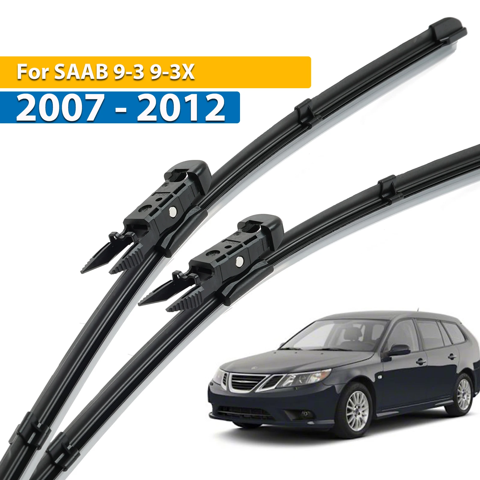 

Передние щетки стеклоочистителя Erick's LHD для SAAB 9-3 9-3X 2007-2012 Лобовое стекло Чистое окно Автомобильные щетки от дождя 23 "+ 23"