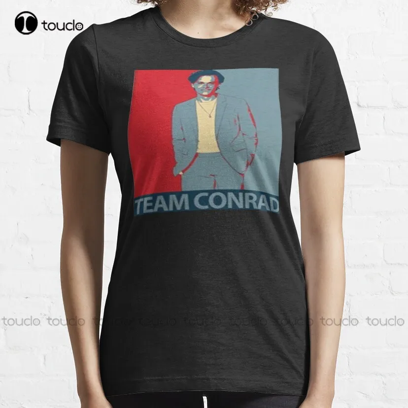

Летняя трендовая футболка с надписью I Turn Pretty Team Conrad, летние рубашки для мужчин, уличные простые винтажные повседневные футболки