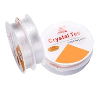 20m 0 40 50 60 70 81mm transparent elastic rope round crystal line plastic cord for diy beading bracelet jewelry making
