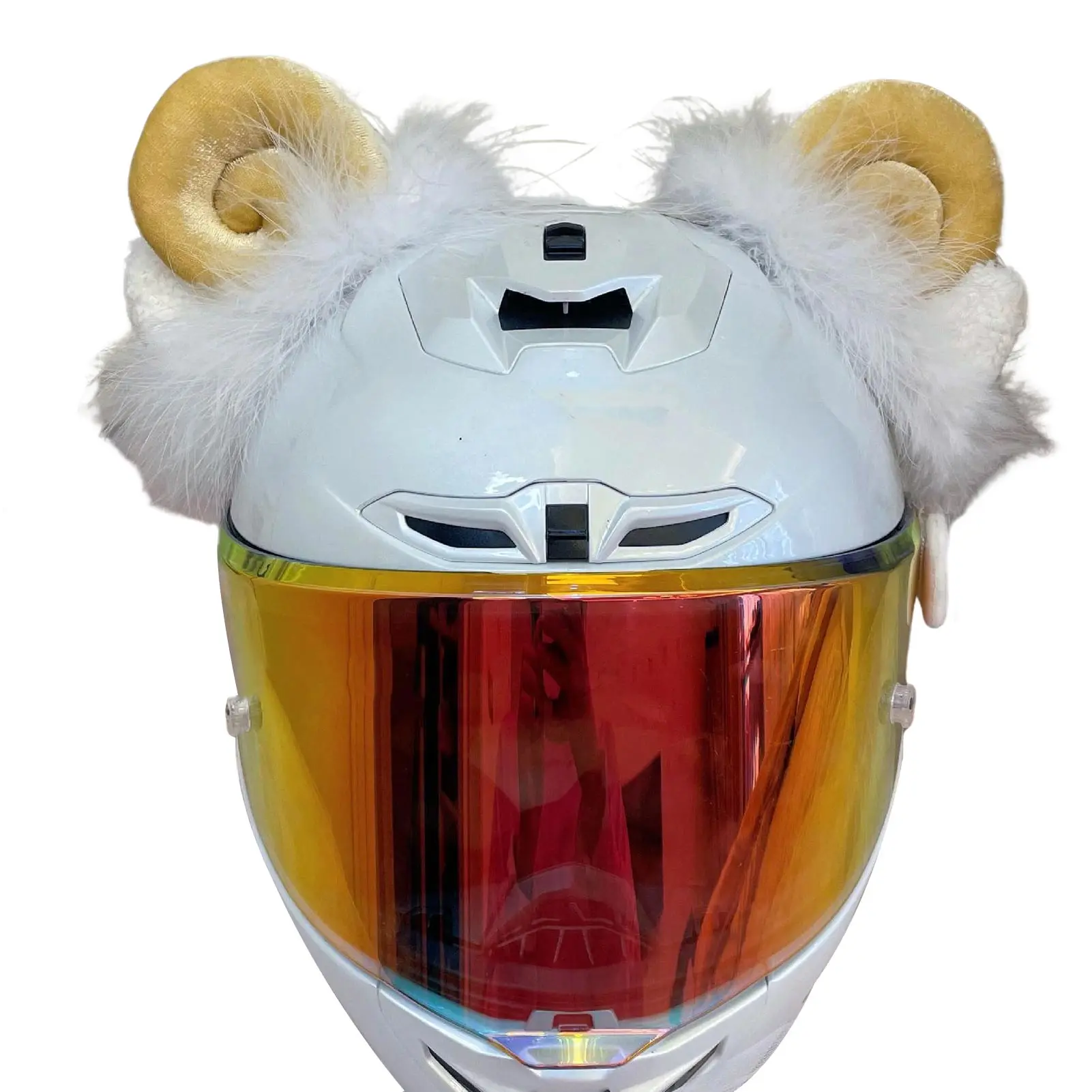 

Cute Headgear Accessories Headgear Accessory For Motorcycle Headgear Universal Headgear Bunny Ears Sticker Decoration