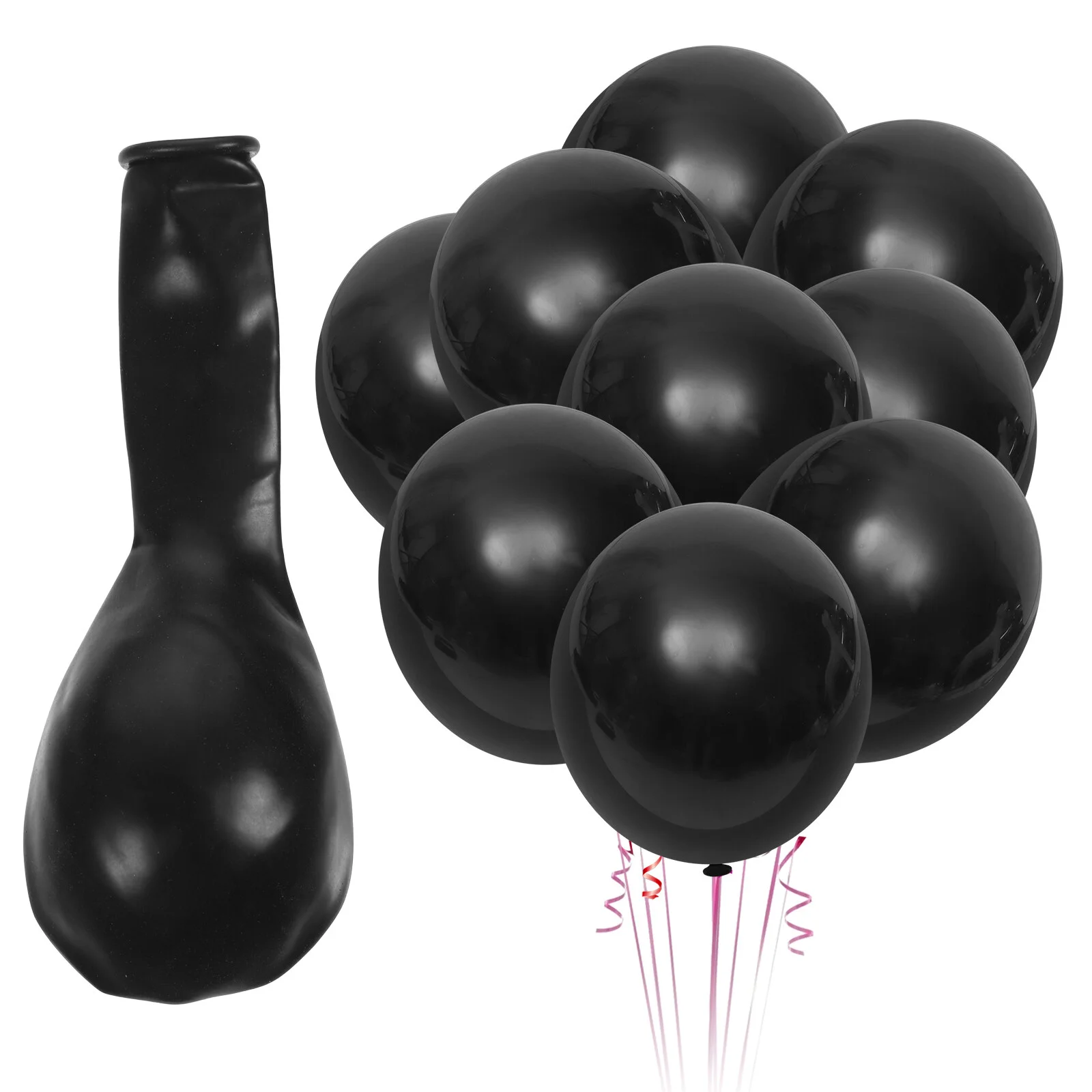 

100 Pcs Wedding Supplies Birthday Balloons For Girls Party Scene Black Decor Indoor Decorations Emulsion Latex