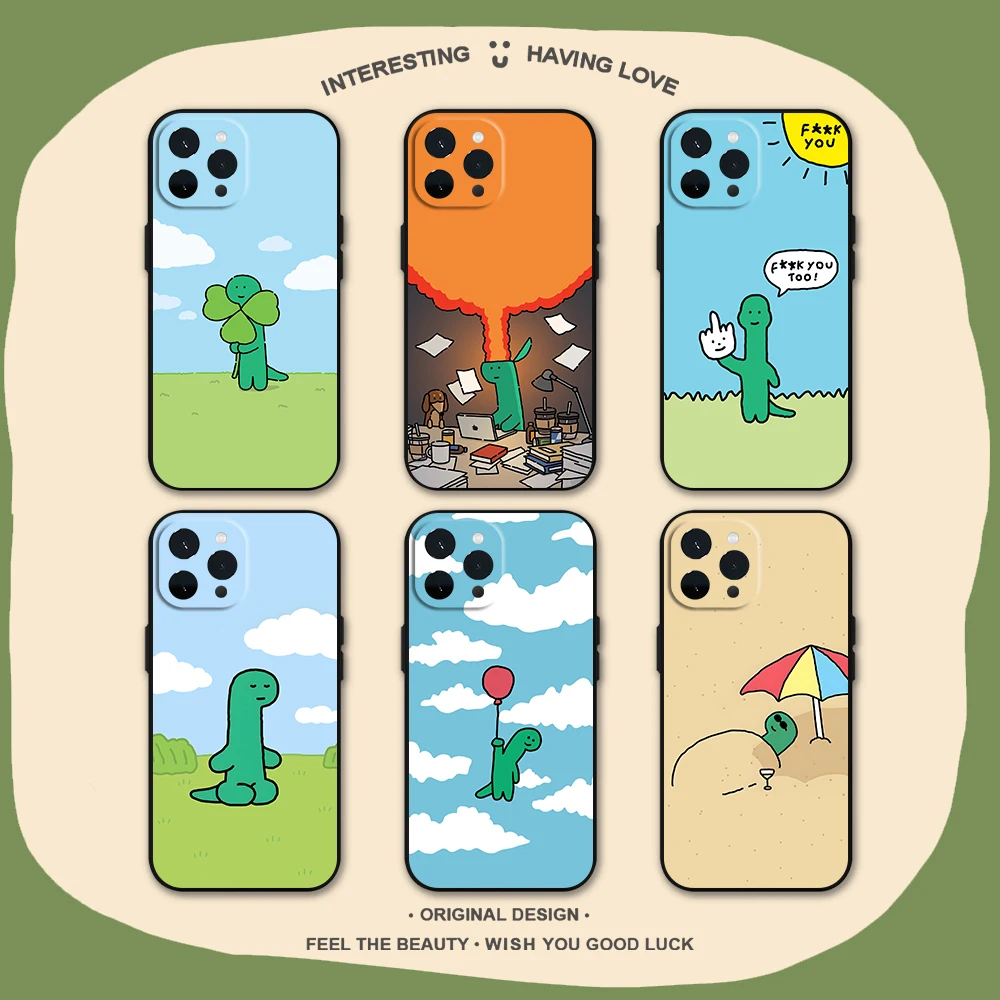 Чехол для телефона Joguman Studio iPhone 11 12 13 14 15 16 Max Pro Plus мягкий корпус