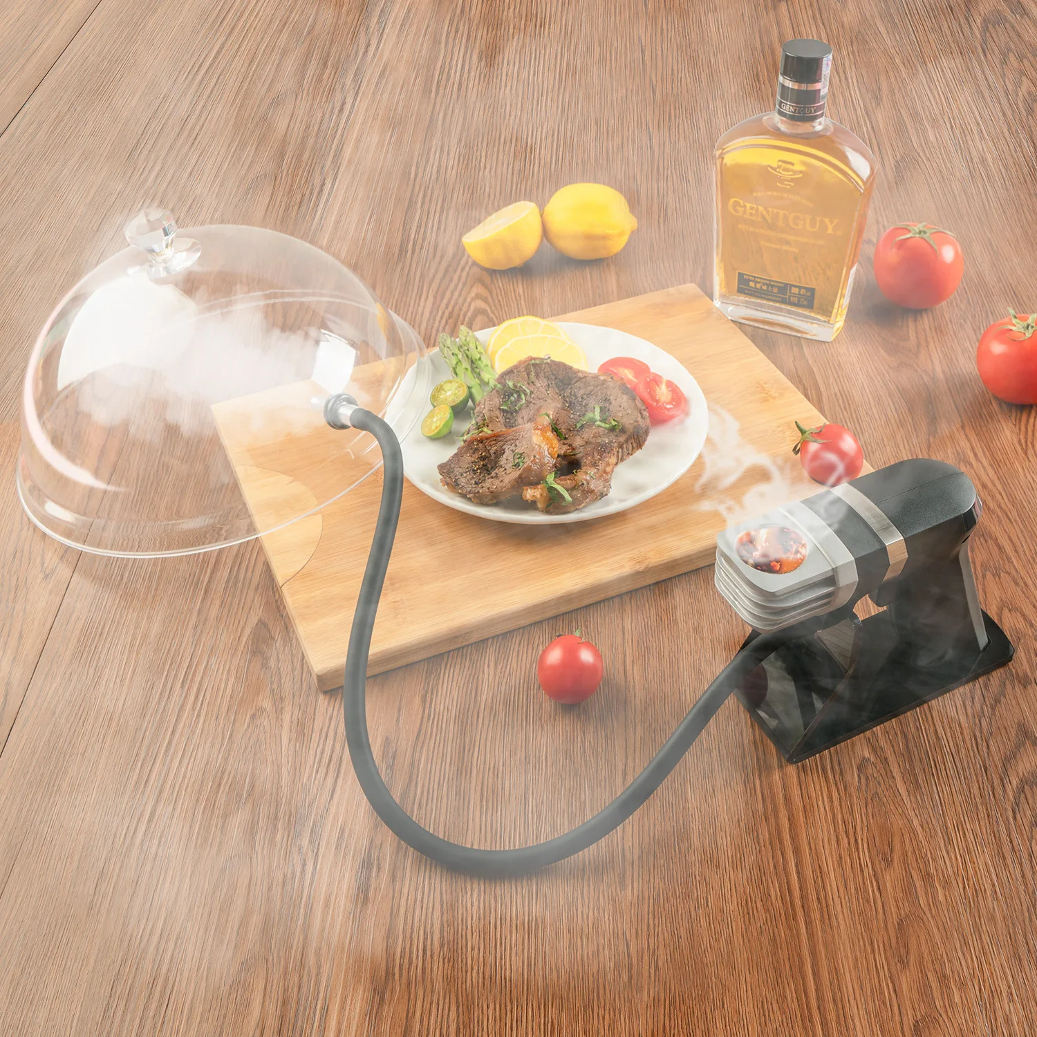 

Portable Smoke Infuser Molecular Cuisine Drink Smoking Gun Food Cold Generator Meat Burn Smokehouse Cooking for BBQ Grill