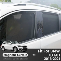 for bmw x3 g01 2018 2022 magnetic car window curtains solar sunshield shadow mesh glass shading sun protection