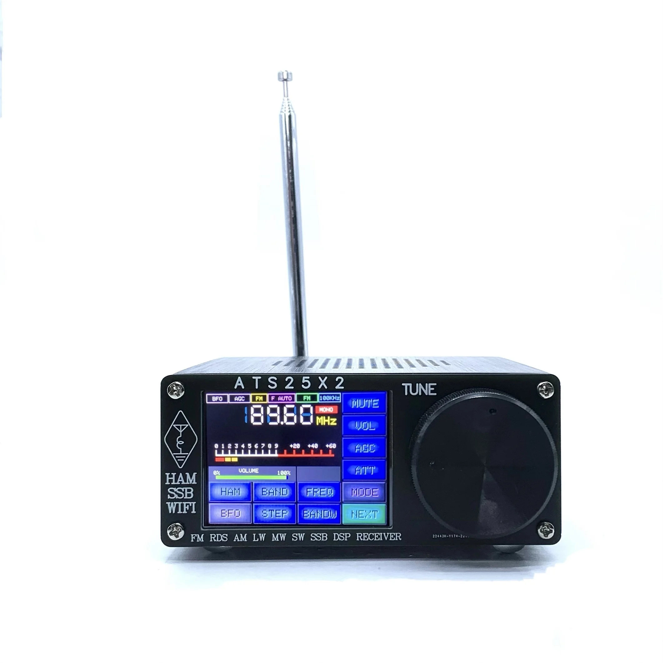 Latest ATS25X2 FM RDS APP Network WIFI Configuration All Band Radio With Spectrum Scan DSP Receiver Upgrade ATS-25 ATS-25X1
