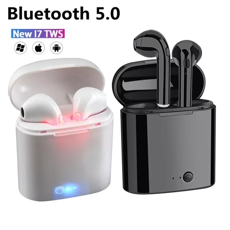 

Wireless I7s TWS Bluetooth Earphone For All Smart Phone Sport headphones Stereo Earbud quick charge bluetooth Earphones In-ear