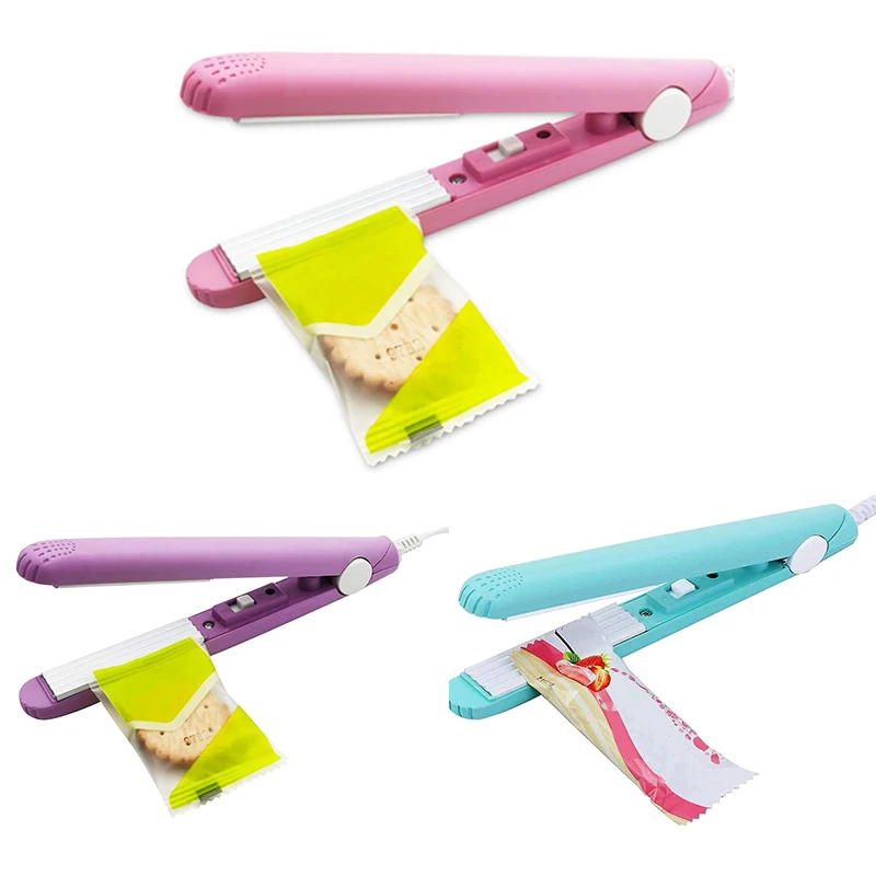 

Household Heat Sealer Bags Machine Food Saver Storage Color Street Nail Strips Bag Sealer For Food US Plug