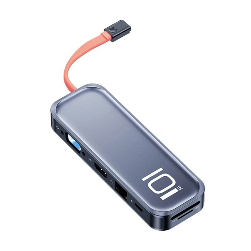 

Новинка 2022, устройство для чтения TF/SD карт Type C в VGA, USB 3,5, адаптер для RJ45 PD мм