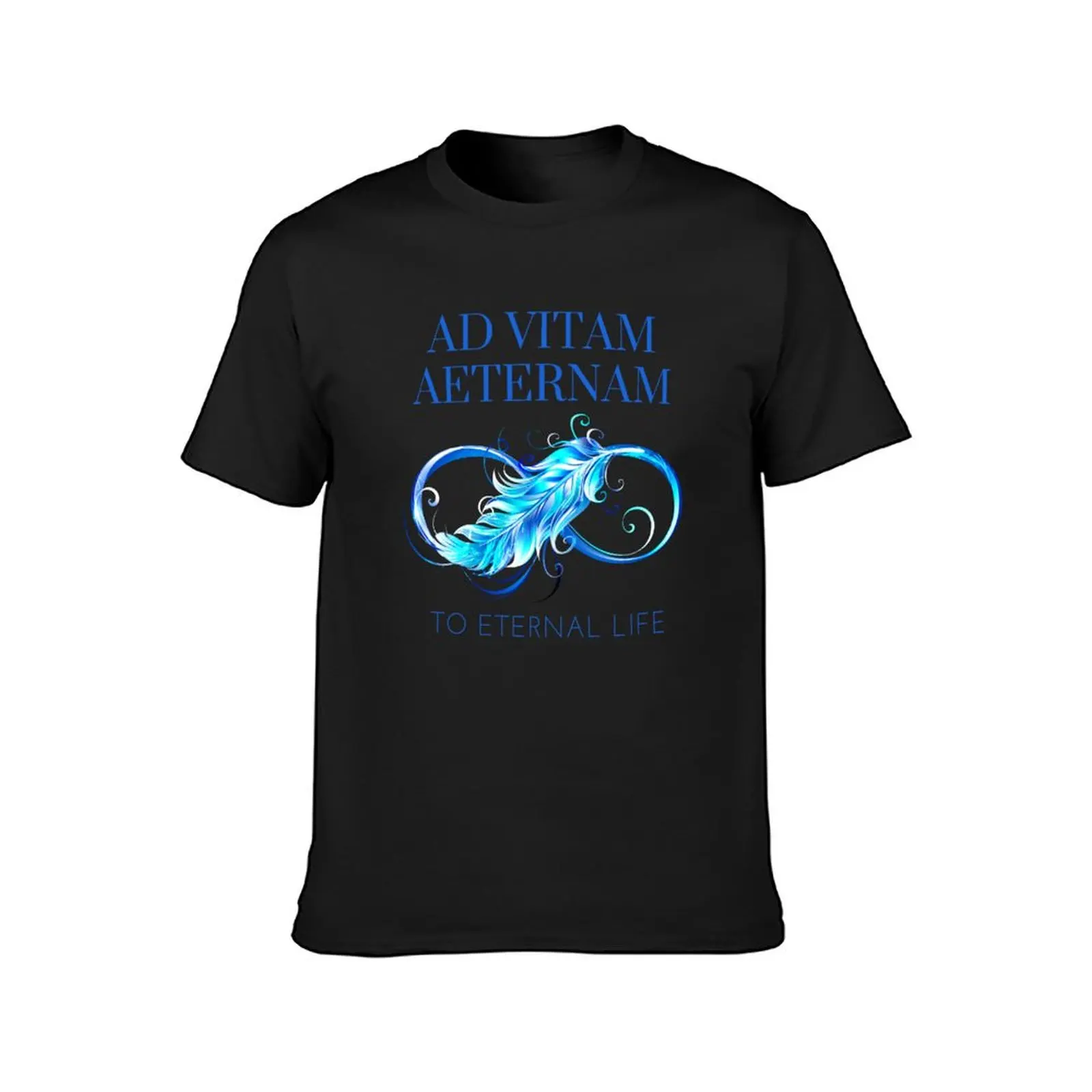 Ad Vitam Aeternam - To вечная жизнь Латиноамериканская фраза с красивой синей вечностью