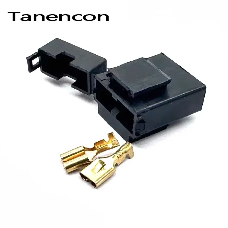 

1 комплект, 2-контактный стандартный керамический автомобильный разъем, страховая розетка, тип лезвия, средний держатель с обжимными клеммами, средний блок предохранителей