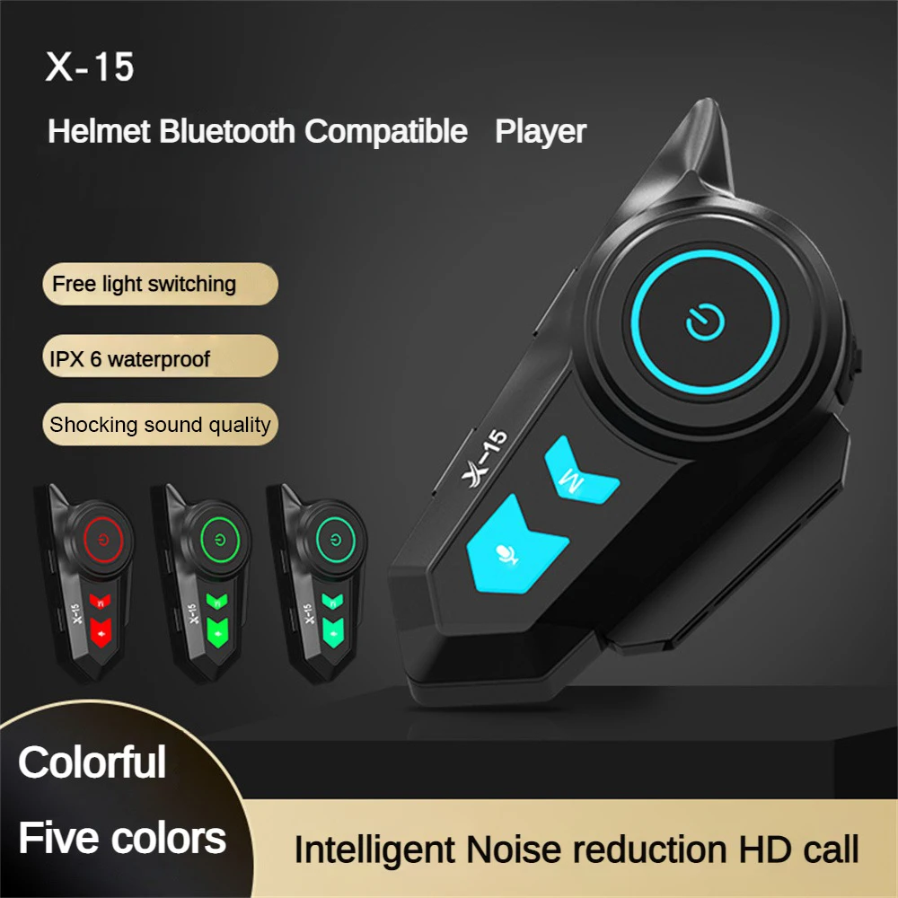 

Helmet Bluetooth Compatible Player X-15 Helmet Takeaway Rider Long Battery Life Bluetooth Compatible Helmet Intercom Player