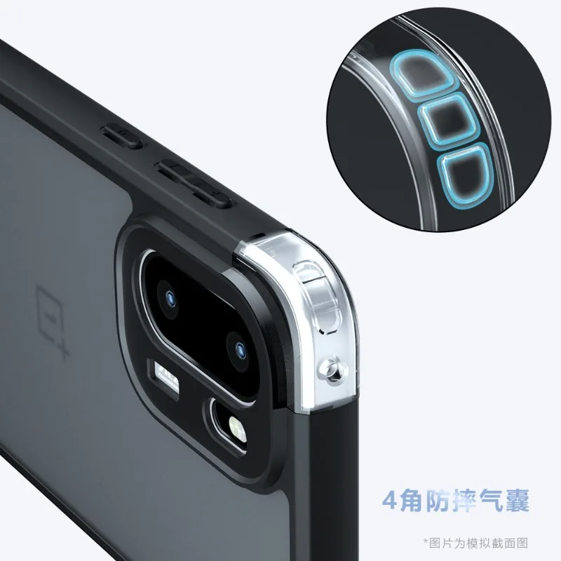 Фото Чехол для Oneplus ACE 6T, матовый, прозрачный, из ПК+ТПУ, задняя крышка для One Plus ACE6 T 15R, акриловый, противоударный, матовый бампер №3
