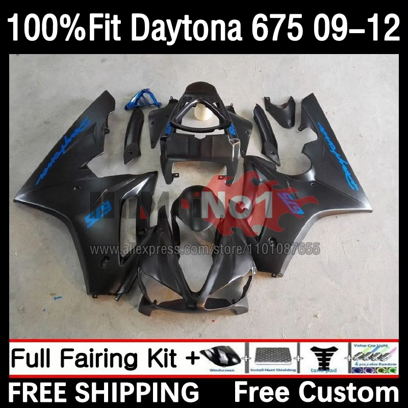 

Injection Mold Fairing For Daytona 675 09 10 11 12 46No.16 Daytona675 Daytona 675 2009 2010 2011 2012 OEM Body Kit Flat Black