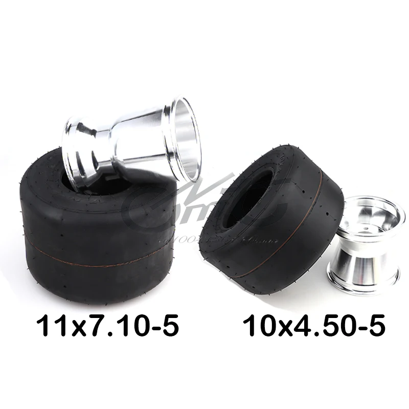 

Competitive kart 5 inch vacuum front and rear tires 10x4.50-5 11x7.10-5 kart tubeless tires drift wheels ATV parts
