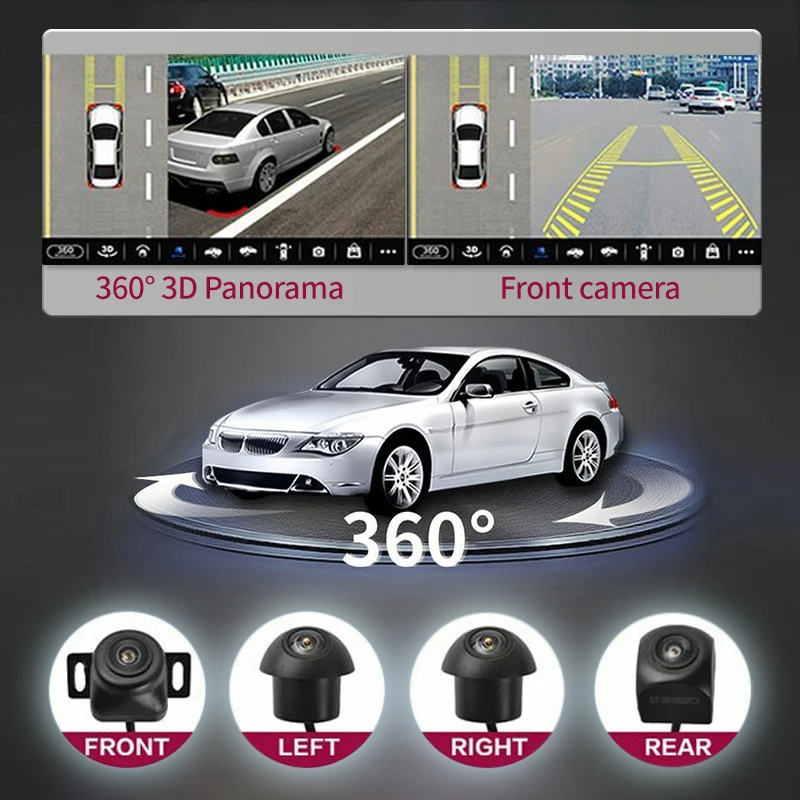 

360 Car Camera 360 on the Car Around View Side 3d Camera Multi-angle Seamless Panorama Degree Car Camera for Cars