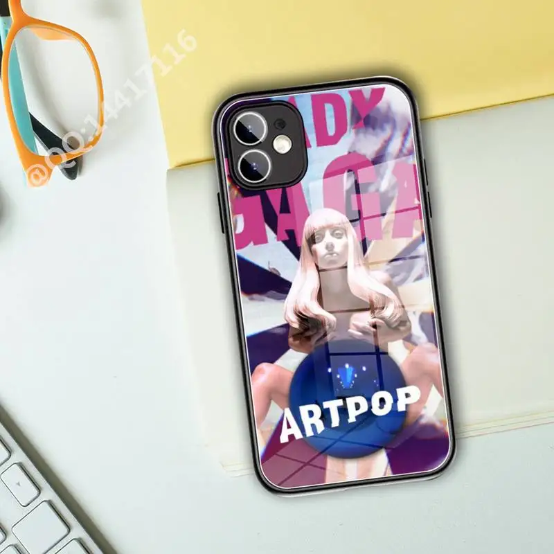 Чехол для телефона Lady Gaga Born This singer закаленное стекло iPhone 13 11 Pro XR XS MAX 8X7 Plus 12 Mini