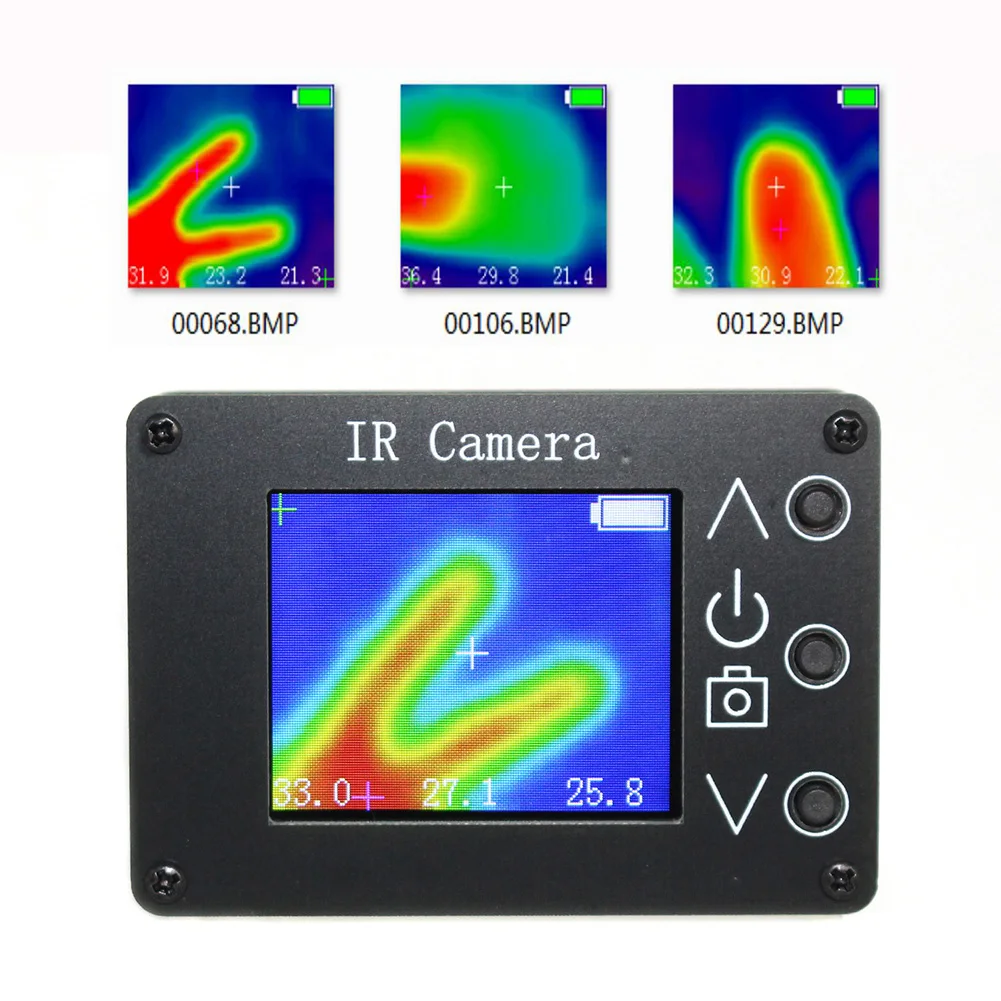 

MLX90640 Portable Infrared Sensors Lightweight 1.8 Inch Digital Thermal Imaging Camera USB Charging for Building Environment