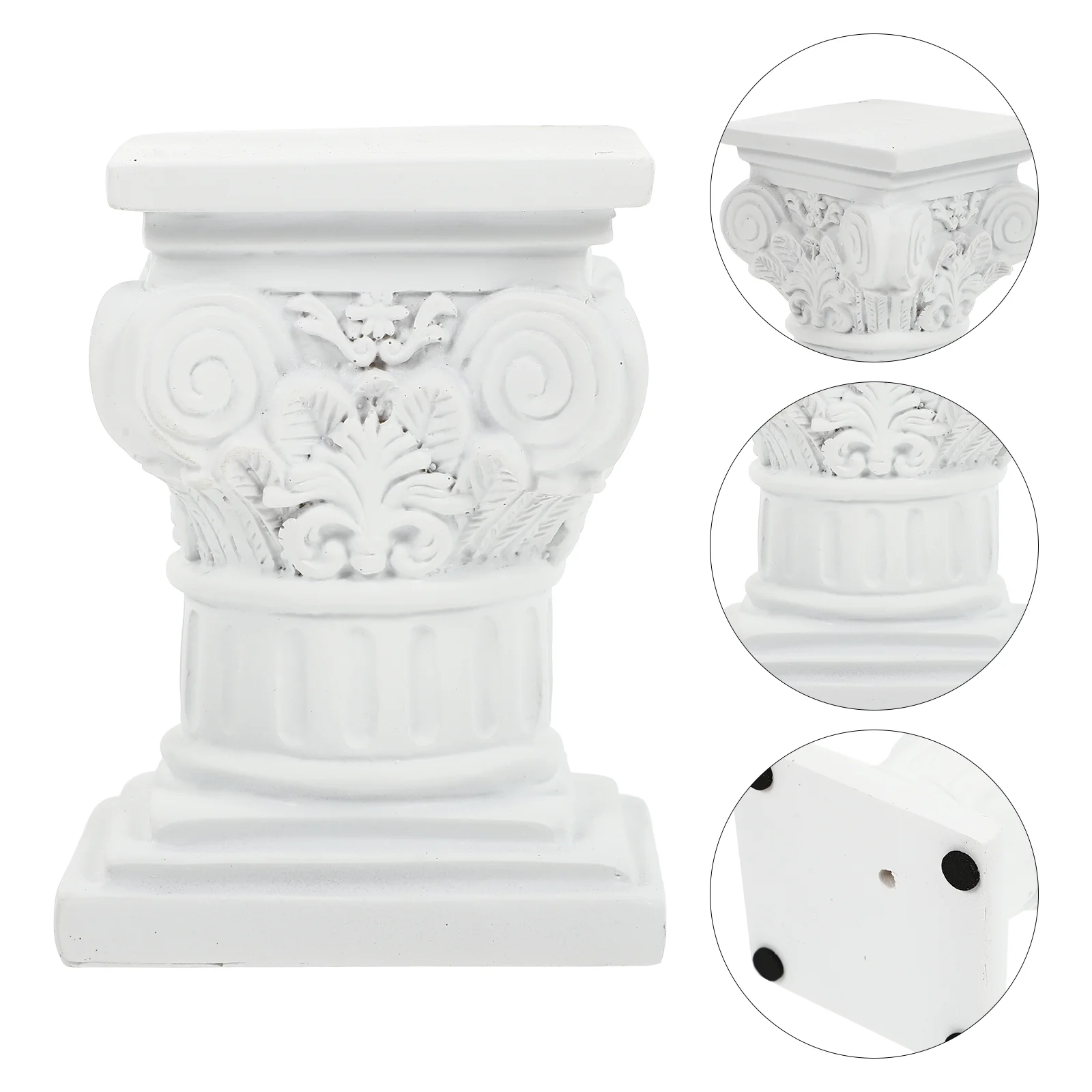 

Roman Column Pillar Greek Statue Figurine Pillars Stand Resin Decor Statues Columns Garden Nordic Base Sculpture Holder Table