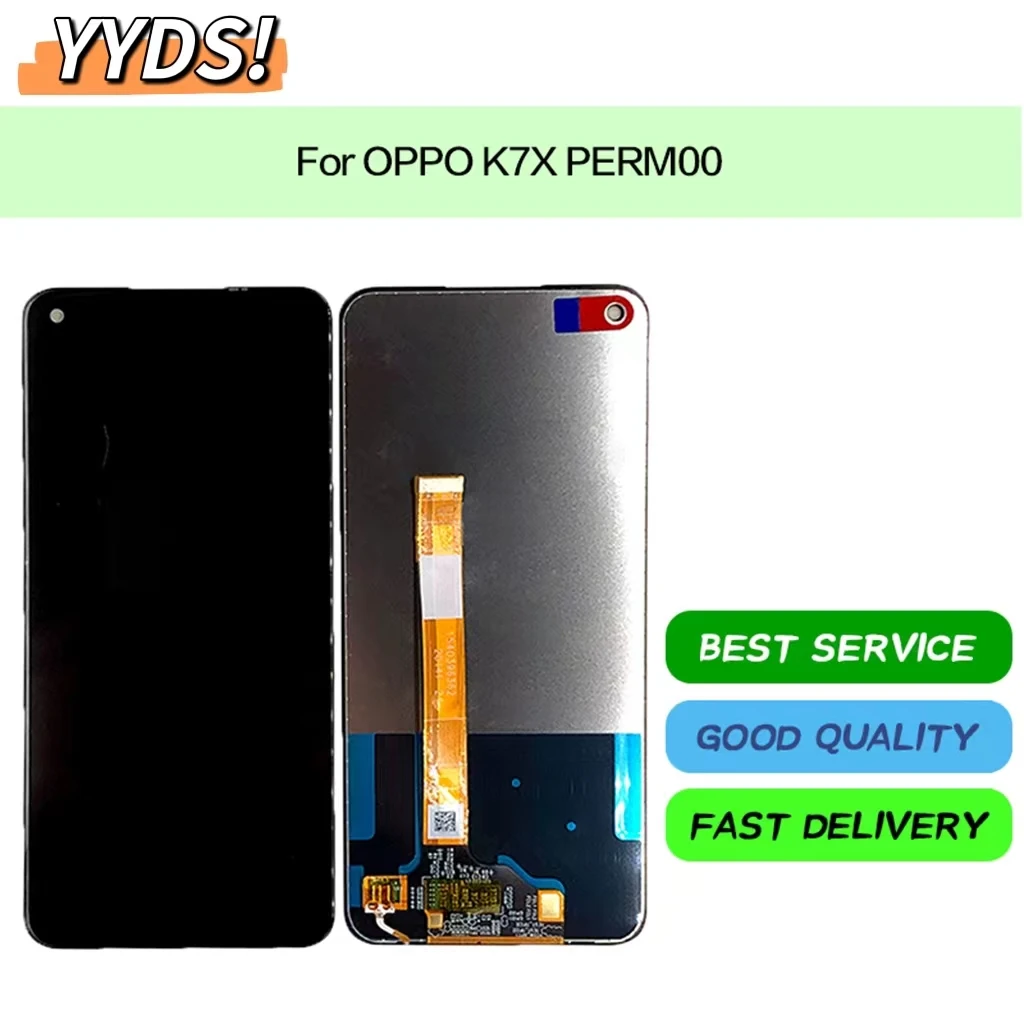 

100% Tested 6.5" Original Screen For Oppo K7x PERM00 \A72 5G / A73 5G / A53 5G LCD Display Touch Panel Screen Digitizer Assembly