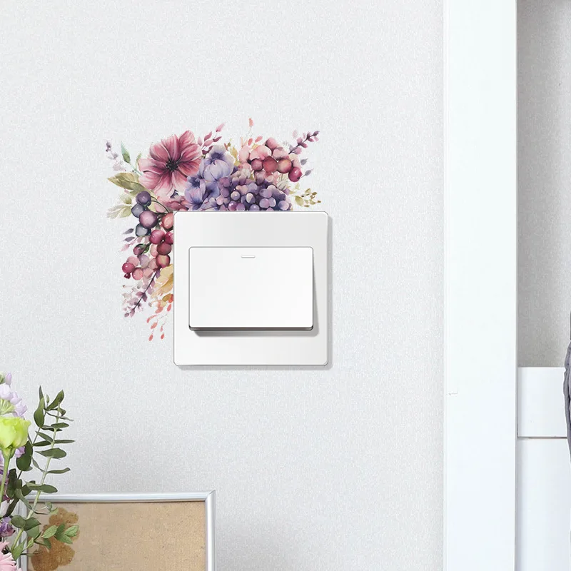 

Водонепроницаемые наклейки для выключателей Romantic flower