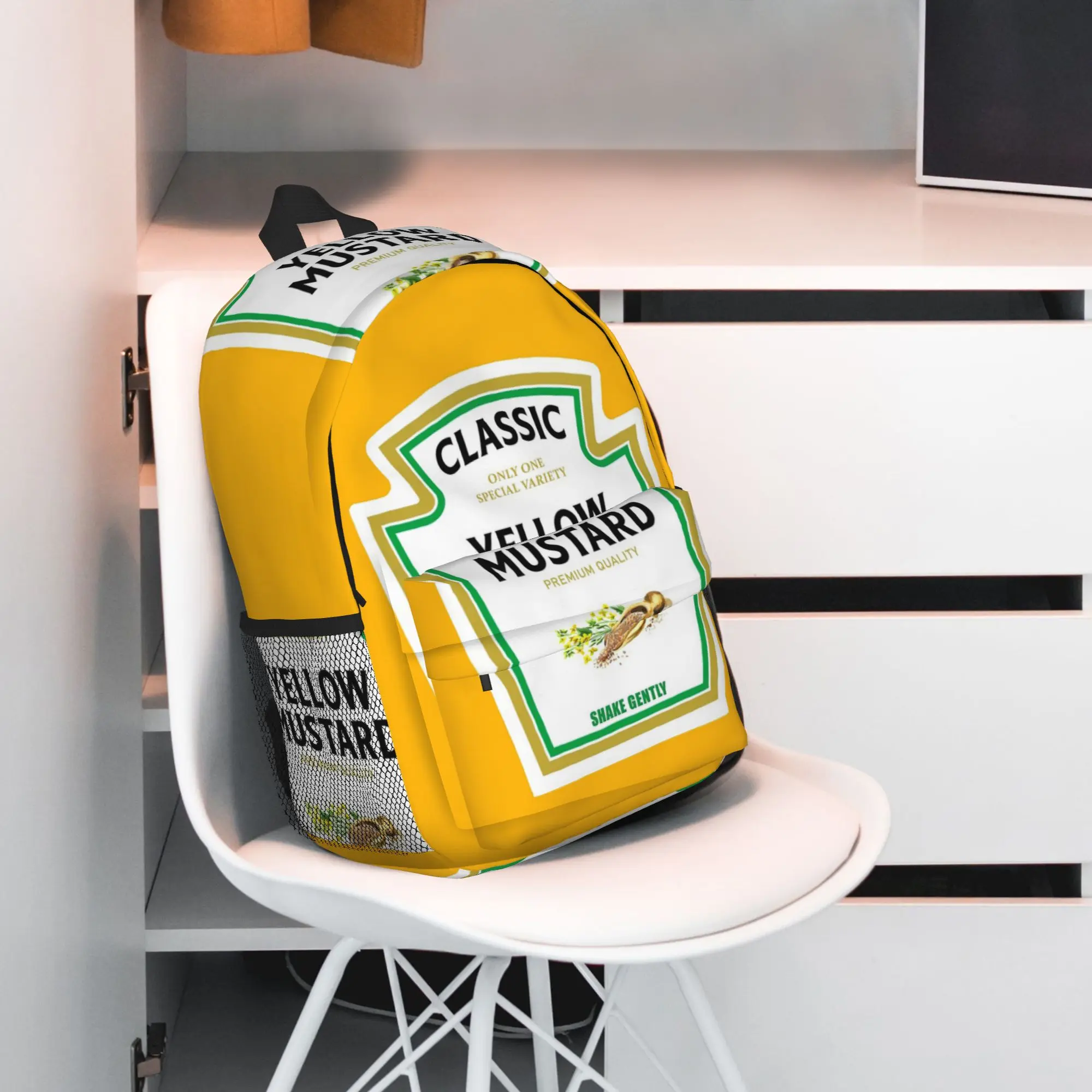 Фото Рюкзак Mustard Mayo Ketchup, хит продаж, вместительный рюкзак для мальчиков и девочек, сумка через плечо для мужчин и женщин, школьная сумка №5