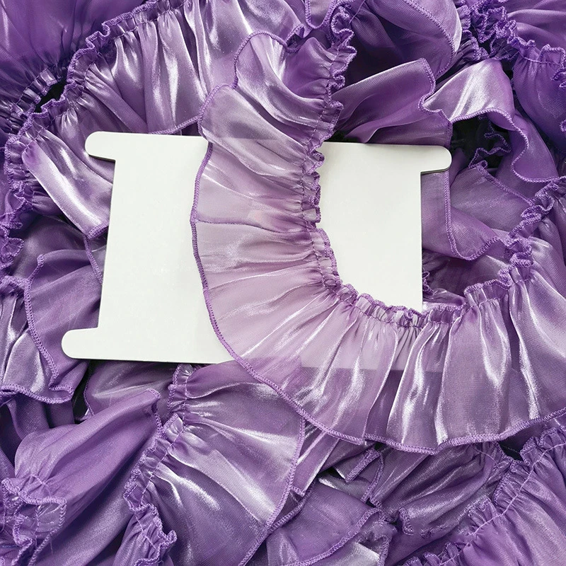 5 м перламутровые атласные плиссированные кружевные оборки аксессуары сделай