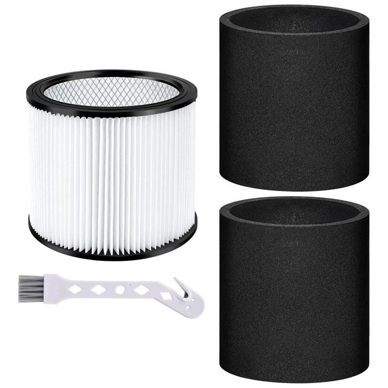 

Cartridge Filter Replacement Parts For Shop Vac 5 Gallon Up Wet/Dry Vacuum Cleaner, Compare To Part 9030400 & 9058500