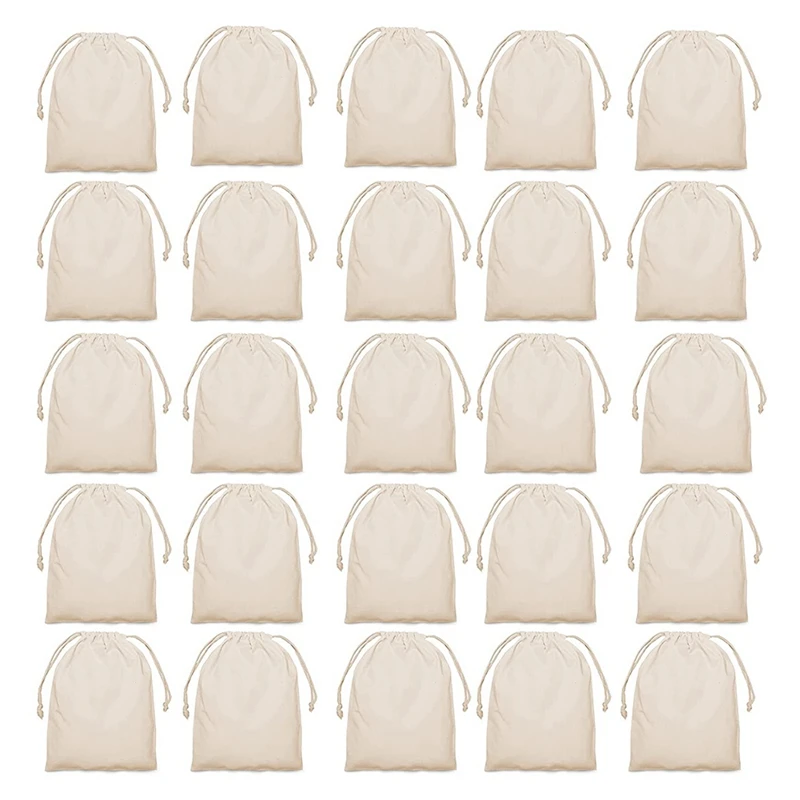 

Fabric Bags for Painting,Money Bag Gift Bags Birthday Bags for Children's Birthday Parties DIY Gift for Weddings 25Pcs