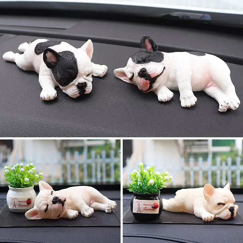 

Applicable to Ford Mustang interior decoration, French Bulldog accessories, automobile decoration